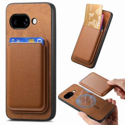 Retro Magsafe Card Bag PU Back Cover Phone Case, For Google Pixel 11 Pro XL, For Google Pixel 11, For Google Pixel 11 Pro, For Google Pixel 10 Pro XL, For Google Pixel 9a, For Google Pixel 9 Pro XL, For Google Pixel 9 Pro, For Google Pixel 9           ...