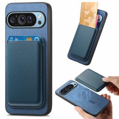 Retro Magsafe Card Bag PU Back Cover Phone Case, For Google Pixel 11 Pro XL, For Google Pixel 11, For Google Pixel 11 Pro, For Google Pixel 10 Pro XL, For Google Pixel 9a, For Google Pixel 9 Pro XL, For Google Pixel 9 Pro, For Google Pixel 9           ...
