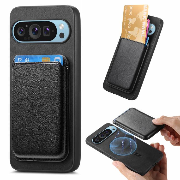 Retro Magsafe Card Bag PU Back Cover Phone Case, For Google Pixel 11 Pro XL, For Google Pixel 11, For Google Pixel 11 Pro, For Google Pixel 10 Pro XL, For Google Pixel 9a, For Google Pixel 9 Pro XL, For Google Pixel 9 Pro, For Google Pixel 9           ...