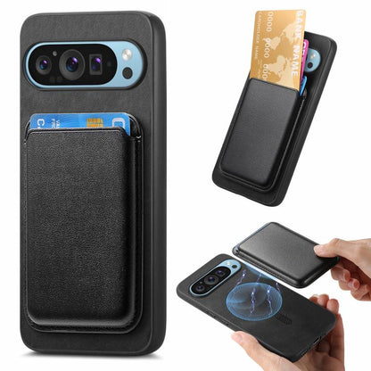 Retro Magsafe Card Bag PU Back Cover Phone Case, For Google Pixel 11 Pro XL, For Google Pixel 11, For Google Pixel 11 Pro, For Google Pixel 10 Pro XL, For Google Pixel 9a, For Google Pixel 9 Pro XL, For Google Pixel 9 Pro, For Google Pixel 9           ...