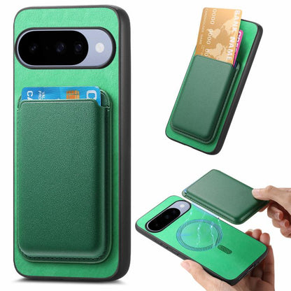 Retro Magsafe Card Bag PU Back Cover Phone Case, For Google Pixel 11 Pro XL, For Google Pixel 11, For Google Pixel 11 Pro, For Google Pixel 10 Pro XL, For Google Pixel 9a, For Google Pixel 9 Pro XL, For Google Pixel 9 Pro, For Google Pixel 9           ...