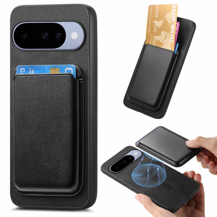 Retro Magsafe Card Bag PU Back Cover Phone Case, For Google Pixel 11 Pro XL, For Google Pixel 11, For Google Pixel 11 Pro, For Google Pixel 10 Pro XL, For Google Pixel 9a, For Google Pixel 9 Pro XL, For Google Pixel 9 Pro, For Google Pixel 9           ...