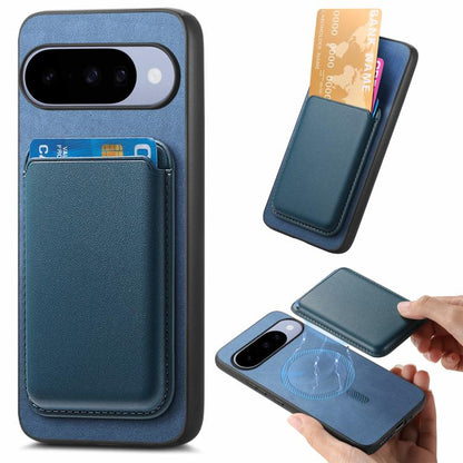 Retro Magsafe Card Bag PU Back Cover Phone Case, For Google Pixel 11 Pro XL, For Google Pixel 11, For Google Pixel 11 Pro, For Google Pixel 10 Pro XL, For Google Pixel 9a, For Google Pixel 9 Pro XL, For Google Pixel 9 Pro, For Google Pixel 9           ...