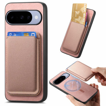 Retro Magsafe Card Bag PU Back Cover Phone Case, For Google Pixel 11 Pro XL, For Google Pixel 11, For Google Pixel 11 Pro, For Google Pixel 10 Pro XL, For Google Pixel 9a, For Google Pixel 9 Pro XL, For Google Pixel 9 Pro, For Google Pixel 9           ...