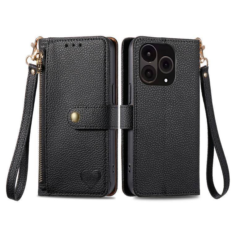 Love Zipper Lanyard Leather Phone Case, For OnePlus 15, For OnePlus Ace 3 Pro, For OnePlus Nord  CE4, For OnePlus Nord N30 SE