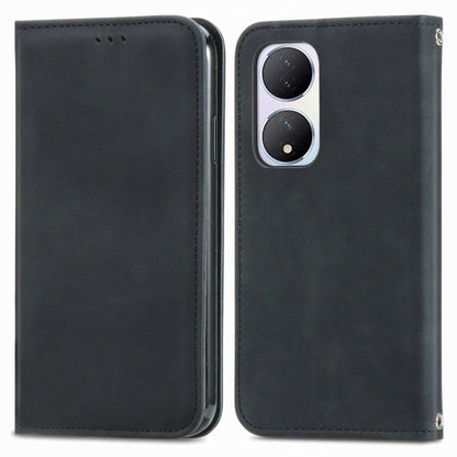 Retro Skin Feel Magnetic Flip Leather Phone Case, For vivo V40 SE, For vivo Y100 5G IND