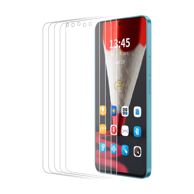 5pcs ENKAY 9H Big Arc Edge High Aluminum-silicon Tempered Glass Film, For Google Pixel 11a, For Google Pixel 9 Pro XL, For Google Pixel 9 Pro, For Google Pixel 9