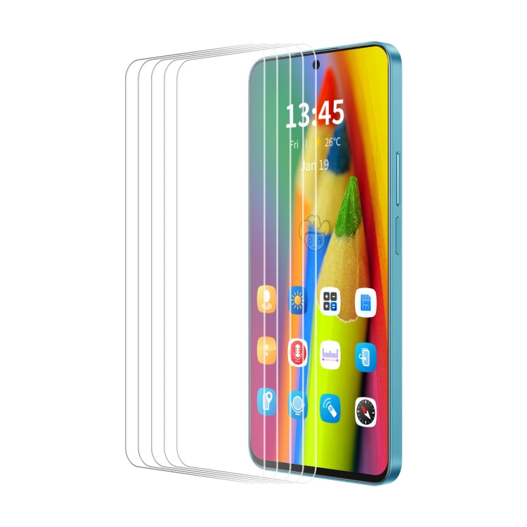 5pcs ENKAY 9H Big Arc Edge High Aluminum-silicon Tempered Glass Film, For Google Pixel 11a, For Google Pixel 9 Pro XL, For Google Pixel 9 Pro, For Google Pixel 9