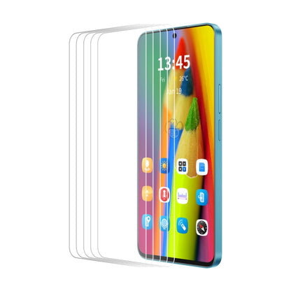 5pcs ENKAY 9H Big Arc Edge High Aluminum-silicon Tempered Glass Film, For Google Pixel 11a, For Google Pixel 9 Pro XL, For Google Pixel 9 Pro, For Google Pixel 9