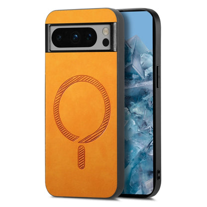 Retro Magsafe Magnetic PU Back Cover Phone Case, For Google Pixel 11 Pro XL, For Google Pixel 11, For Google Pixel 11 Pro, For Google Pixel 10 Pro XL, For Google Pixel 10, For Google Pixel 9a, For Google Pixel 9 Pro XL, For Google Pixel 8a             ...