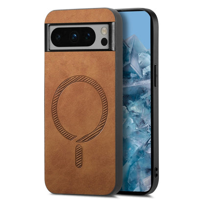 Retro Magsafe Magnetic PU Back Cover Phone Case, For Google Pixel 11 Pro XL, For Google Pixel 11, For Google Pixel 11 Pro, For Google Pixel 10 Pro XL, For Google Pixel 10, For Google Pixel 9a, For Google Pixel 9 Pro XL, For Google Pixel 8a             ...