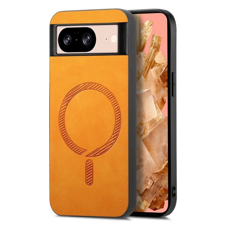 Retro Magsafe Magnetic PU Back Cover Phone Case, For Google Pixel 9 / 9 Pro