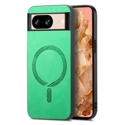 Retro Magsafe Magnetic PU Back Cover Phone Case, For Google Pixel 9 / 9 Pro
