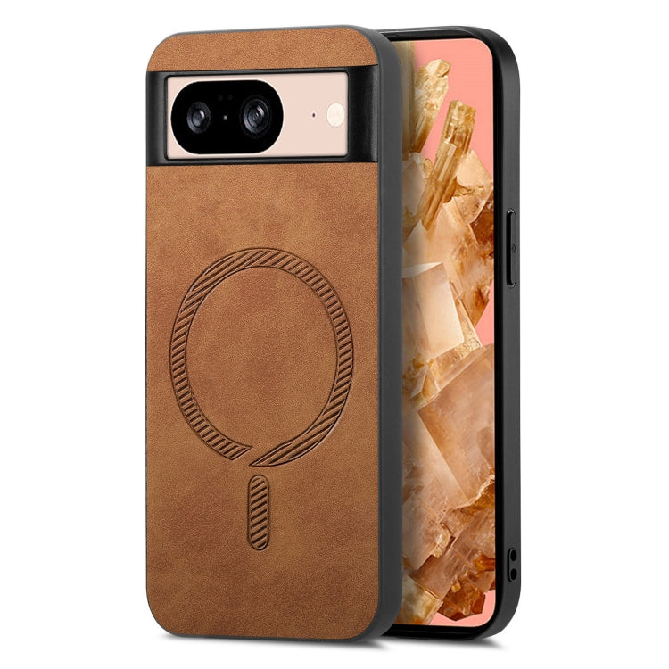 Retro Magsafe Magnetic PU Back Cover Phone Case, For Google Pixel 9 / 9 Pro