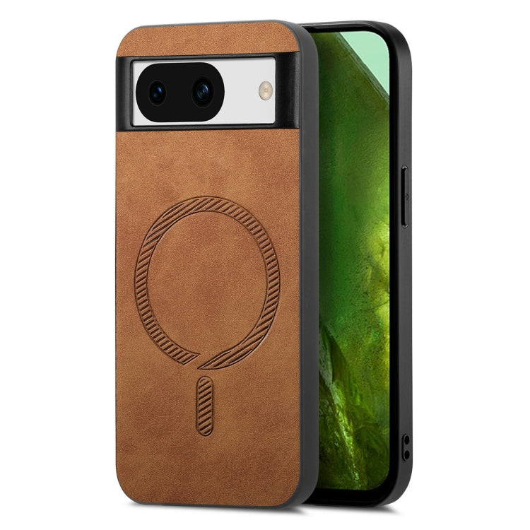 Retro Magsafe Magnetic PU Back Cover Phone Case, For Google Pixel 11 Pro XL, For Google Pixel 11, For Google Pixel 11 Pro, For Google Pixel 10 Pro XL, For Google Pixel 10, For Google Pixel 9a, For Google Pixel 9 Pro XL, For Google Pixel 8a             ...
