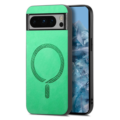 Retro Magsafe Magnetic PU Back Cover Phone Case, For Google Pixel 11 Pro XL, For Google Pixel 11, For Google Pixel 11 Pro, For Google Pixel 10 Pro XL, For Google Pixel 10, For Google Pixel 9a, For Google Pixel 9 Pro XL, For Google Pixel 8a             ...