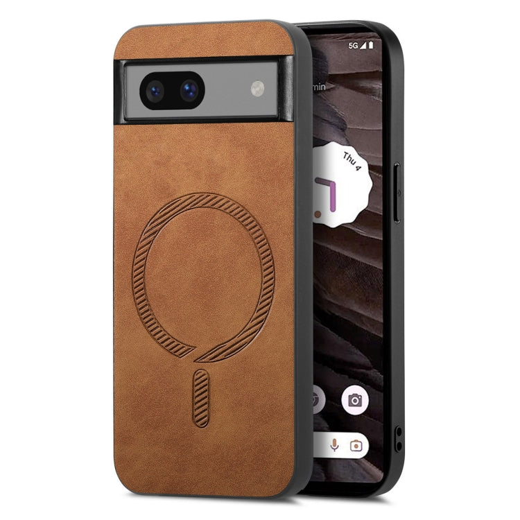 Retro Magsafe Magnetic PU Back Cover Phone Case, For Google Pixel 11 Pro XL, For Google Pixel 11, For Google Pixel 11 Pro, For Google Pixel 10 Pro XL, For Google Pixel 10, For Google Pixel 9a, For Google Pixel 9 Pro XL, For Google Pixel 8a             ...