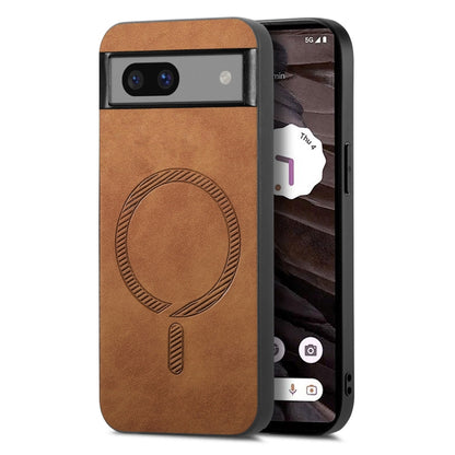 Retro Magsafe Magnetic PU Back Cover Phone Case, For Google Pixel 11 Pro XL, For Google Pixel 11, For Google Pixel 11 Pro, For Google Pixel 10 Pro XL, For Google Pixel 10, For Google Pixel 9a, For Google Pixel 9 Pro XL, For Google Pixel 8a             ...