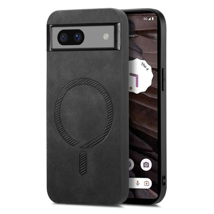Retro Magsafe Magnetic PU Back Cover Phone Case, For Google Pixel 11 Pro XL, For Google Pixel 11, For Google Pixel 11 Pro, For Google Pixel 10 Pro XL, For Google Pixel 10, For Google Pixel 9a, For Google Pixel 9 Pro XL, For Google Pixel 8a             ...