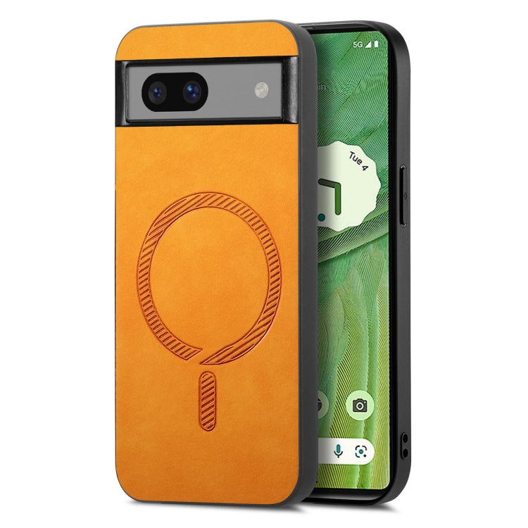 Retro Magsafe Magnetic PU Back Cover Phone Case, For Google Pixel 11 Pro XL, For Google Pixel 11, For Google Pixel 11 Pro, For Google Pixel 10 Pro XL, For Google Pixel 10, For Google Pixel 9a, For Google Pixel 9 Pro XL, For Google Pixel 8a             ...