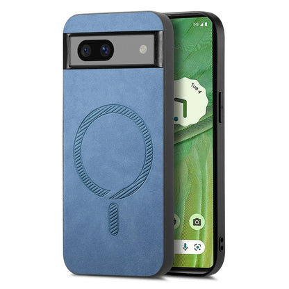 Retro Magsafe Magnetic PU Back Cover Phone Case, For Google Pixel 11 Pro XL, For Google Pixel 11, For Google Pixel 11 Pro, For Google Pixel 10 Pro XL, For Google Pixel 10, For Google Pixel 9a, For Google Pixel 9 Pro XL, For Google Pixel 8a             ...