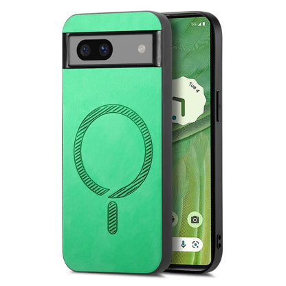 Retro Magsafe Magnetic PU Back Cover Phone Case, For Google Pixel 11 Pro XL, For Google Pixel 11, For Google Pixel 11 Pro, For Google Pixel 10 Pro XL, For Google Pixel 10, For Google Pixel 9a, For Google Pixel 9 Pro XL, For Google Pixel 8a             ...