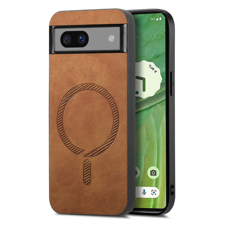 Retro Magsafe Magnetic PU Back Cover Phone Case, For Google Pixel 11 Pro XL, For Google Pixel 11, For Google Pixel 11 Pro, For Google Pixel 10 Pro XL, For Google Pixel 10, For Google Pixel 9a, For Google Pixel 9 Pro XL, For Google Pixel 8a             ...