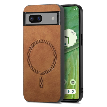 Retro Magsafe Magnetic PU Back Cover Phone Case, For Google Pixel 11 Pro XL, For Google Pixel 11, For Google Pixel 11 Pro, For Google Pixel 10 Pro XL, For Google Pixel 10, For Google Pixel 9a, For Google Pixel 9 Pro XL, For Google Pixel 8a             ...