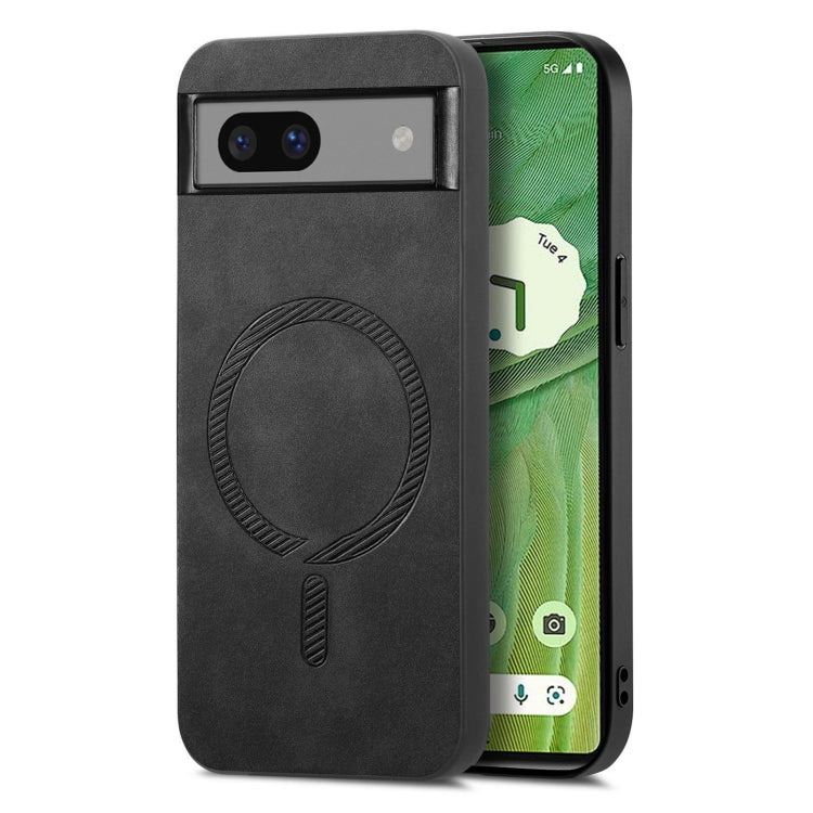 Retro Magsafe Magnetic PU Back Cover Phone Case, For Google Pixel 11 Pro XL, For Google Pixel 11, For Google Pixel 11 Pro, For Google Pixel 10 Pro XL, For Google Pixel 10, For Google Pixel 9a, For Google Pixel 9 Pro XL, For Google Pixel 8a             ...