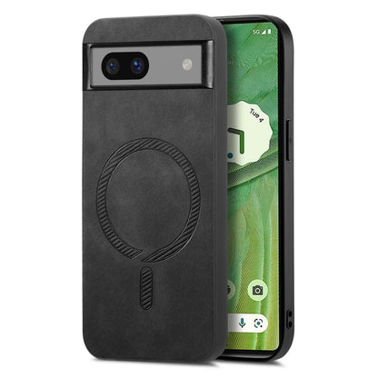 Retro Magsafe Magnetic PU Back Cover Phone Case, For Google Pixel 11 Pro XL, For Google Pixel 11, For Google Pixel 11 Pro, For Google Pixel 10 Pro XL, For Google Pixel 10, For Google Pixel 9a, For Google Pixel 9 Pro XL, For Google Pixel 8a             ...