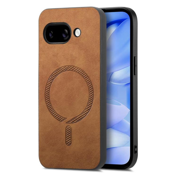 Retro Magsafe Magnetic PU Back Cover Phone Case, For Google Pixel 11 Pro XL, For Google Pixel 11, For Google Pixel 11 Pro, For Google Pixel 10 Pro XL, For Google Pixel 10, For Google Pixel 9a, For Google Pixel 9 Pro XL, For Google Pixel 8a             ...