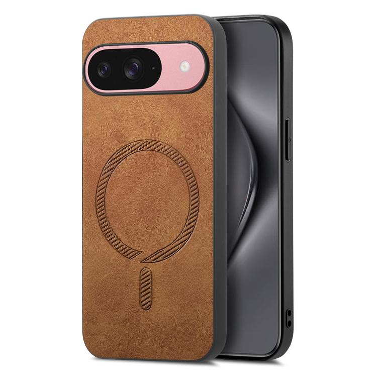 Retro Magsafe Magnetic PU Back Cover Phone Case, For Google Pixel 11 Pro XL, For Google Pixel 11, For Google Pixel 11 Pro, For Google Pixel 10 Pro XL, For Google Pixel 10, For Google Pixel 9a, For Google Pixel 9 Pro XL, For Google Pixel 8a             ...