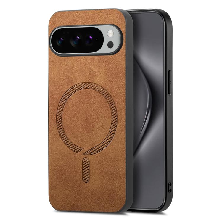 Retro Magsafe Magnetic PU Back Cover Phone Case, For Google Pixel 11 Pro XL, For Google Pixel 11, For Google Pixel 11 Pro, For Google Pixel 10 Pro XL, For Google Pixel 10, For Google Pixel 9a, For Google Pixel 9 Pro XL, For Google Pixel 8a             ...