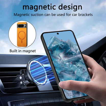 Retro Magsafe Magnetic PU Back Cover Phone Case, For Google Pixel 11 Pro XL, For Google Pixel 11, For Google Pixel 11 Pro, For Google Pixel 10 Pro XL, For Google Pixel 10, For Google Pixel 9a, For Google Pixel 9 Pro XL, For Google Pixel 8a             ...