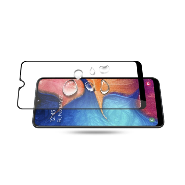 Tempered glass screen protector film with full adhesive coverage for curved smartphone screen