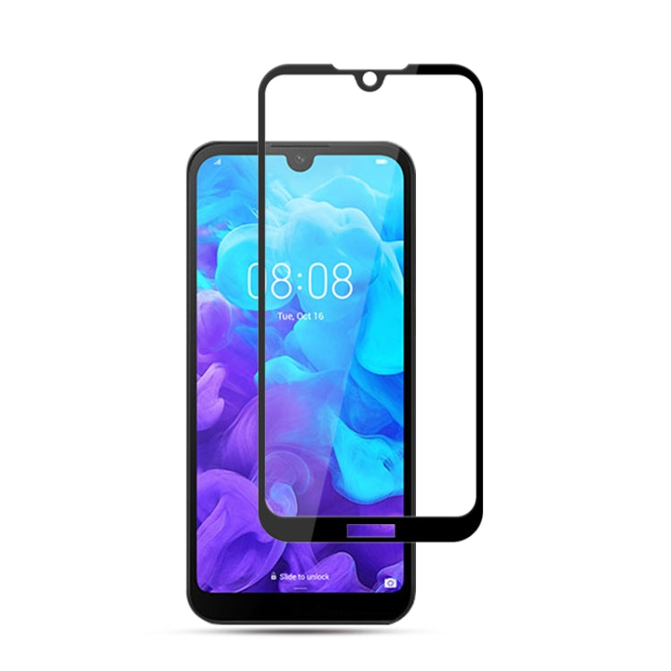 Tempered glass screen protector film for smartphone with notch and speaker cutout