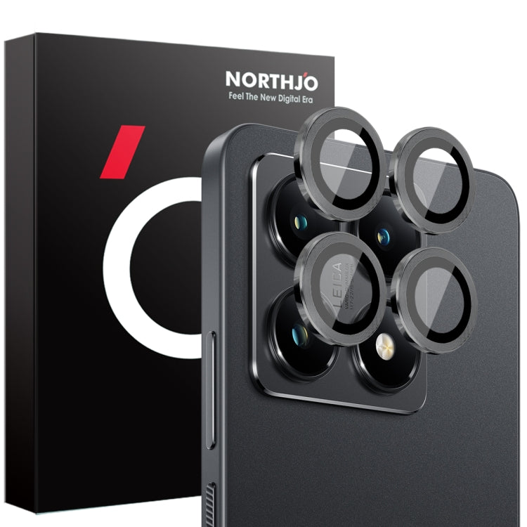 NORTHJO Camera Lens Protector CD Metal Ring Tempered Glass Film, For Xiaomi 14T Pro 5G, For Xiaomi 14T 5G