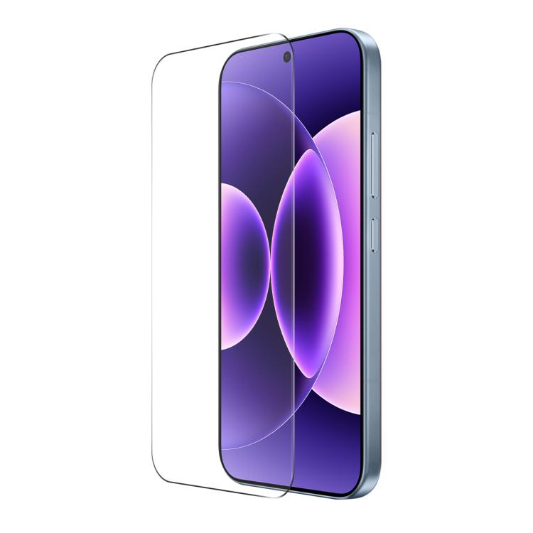Tempered glass screen protector film for smartphone, clear with precise cutout edges