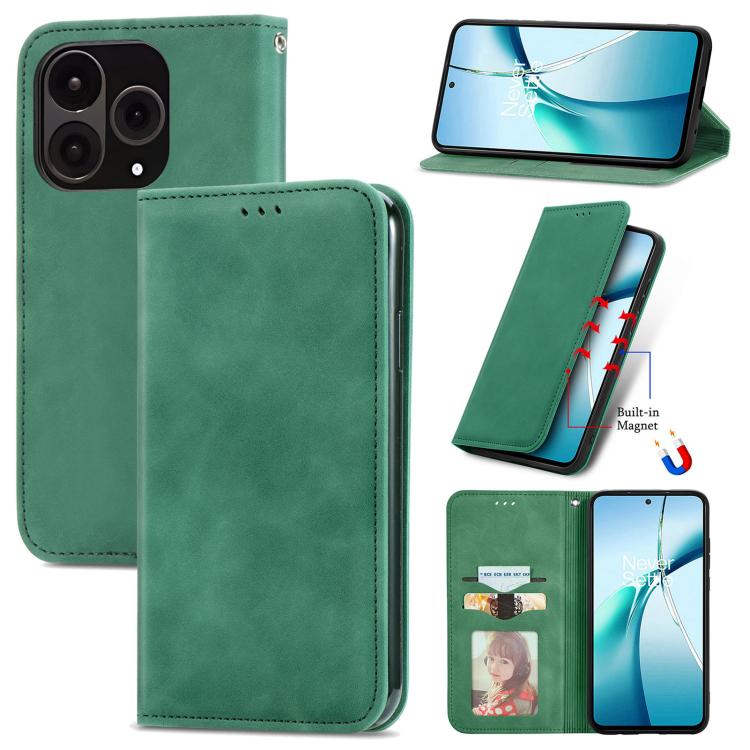 Retro Skin Feel Magnetic Flip Leather Phone Case, For OnePlus 15