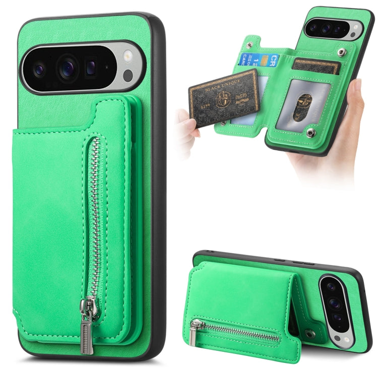 Retro MagSafe Zipper Wallet Card Bag Back Phone Case, For Google Pixel 11 Pro XL, For Google Pixel 11, For Google Pixel 11 Pro, For Google Pixel 10 Pro XL, For Google Pixel 9 Pro XL, For Google Pixel 8a, For Google Pixel 8 Pro, For Google Pixel 8      ...