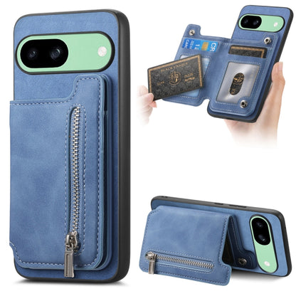 Retro MagSafe Zipper Wallet Card Bag Back Phone Case, For Google Pixel 11 Pro XL, For Google Pixel 11, For Google Pixel 11 Pro, For Google Pixel 10 Pro XL, For Google Pixel 9 Pro XL, For Google Pixel 8a, For Google Pixel 8 Pro, For Google Pixel 8      ...