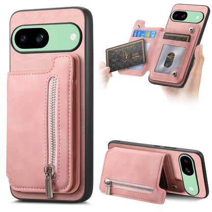 Retro MagSafe Zipper Wallet Card Bag Back Phone Case, For Google Pixel 11 Pro XL, For Google Pixel 11, For Google Pixel 11 Pro, For Google Pixel 10 Pro XL, For Google Pixel 9 Pro XL, For Google Pixel 8a, For Google Pixel 8 Pro, For Google Pixel 8      ...