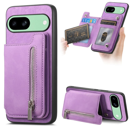 Retro MagSafe Zipper Wallet Card Bag Back Phone Case, For Google Pixel 11 Pro XL, For Google Pixel 11, For Google Pixel 11 Pro, For Google Pixel 10 Pro XL, For Google Pixel 9 Pro XL, For Google Pixel 8a, For Google Pixel 8 Pro, For Google Pixel 8      ...