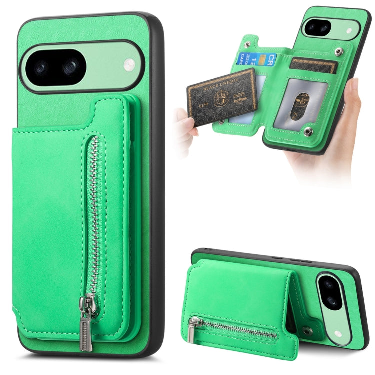 Retro MagSafe Zipper Wallet Card Bag Back Phone Case, For Google Pixel 11 Pro XL, For Google Pixel 11, For Google Pixel 11 Pro, For Google Pixel 10 Pro XL, For Google Pixel 9 Pro XL, For Google Pixel 8a, For Google Pixel 8 Pro, For Google Pixel 8      ...