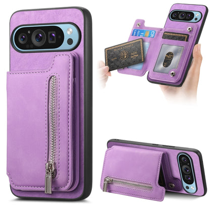 Retro MagSafe Zipper Wallet Card Bag Back Phone Case, For Google Pixel 11 Pro XL, For Google Pixel 11, For Google Pixel 11 Pro, For Google Pixel 10 Pro XL, For Google Pixel 9 Pro XL, For Google Pixel 8a, For Google Pixel 8 Pro, For Google Pixel 8      ...