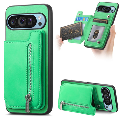 Retro MagSafe Zipper Wallet Card Bag Back Phone Case, For Google Pixel 11 Pro XL, For Google Pixel 11, For Google Pixel 11 Pro, For Google Pixel 10 Pro XL, For Google Pixel 9 Pro XL, For Google Pixel 8a, For Google Pixel 8 Pro, For Google Pixel 8      ...