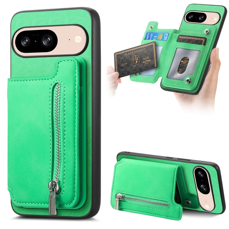 Retro MagSafe Zipper Wallet Card Bag Back Phone Case, For Google Pixel 11 Pro XL, For Google Pixel 11, For Google Pixel 11 Pro, For Google Pixel 10 Pro XL, For Google Pixel 9 Pro XL, For Google Pixel 8a, For Google Pixel 8 Pro, For Google Pixel 8      ...