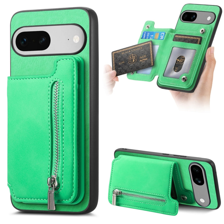 Retro MagSafe Zipper Wallet Card Bag Back Phone Case, For Google Pixel 11 Pro XL, For Google Pixel 11, For Google Pixel 11 Pro, For Google Pixel 10 Pro XL, For Google Pixel 9 Pro XL, For Google Pixel 8a, For Google Pixel 8 Pro, For Google Pixel 8      ...