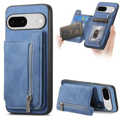 Retro MagSafe Zipper Wallet Card Bag Back Phone Case, For Google Pixel 11 Pro XL, For Google Pixel 11, For Google Pixel 11 Pro, For Google Pixel 10 Pro XL, For Google Pixel 9 Pro XL, For Google Pixel 8a, For Google Pixel 8 Pro, For Google Pixel 8      ...