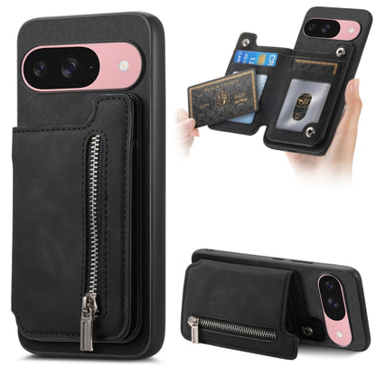 Retro MagSafe Zipper Wallet Card Bag Back Phone Case, For Google Pixel 11 Pro XL, For Google Pixel 11, For Google Pixel 11 Pro, For Google Pixel 10 Pro XL, For Google Pixel 9 Pro XL, For Google Pixel 8a, For Google Pixel 8 Pro, For Google Pixel 8      ...